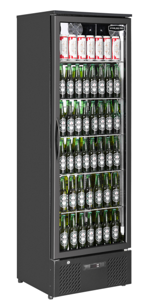 Sterling Pro SP110-BK 293L Black Upright Bottle Cooler