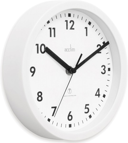 Acctim 74662 Nardo 20cm White Wall Clock