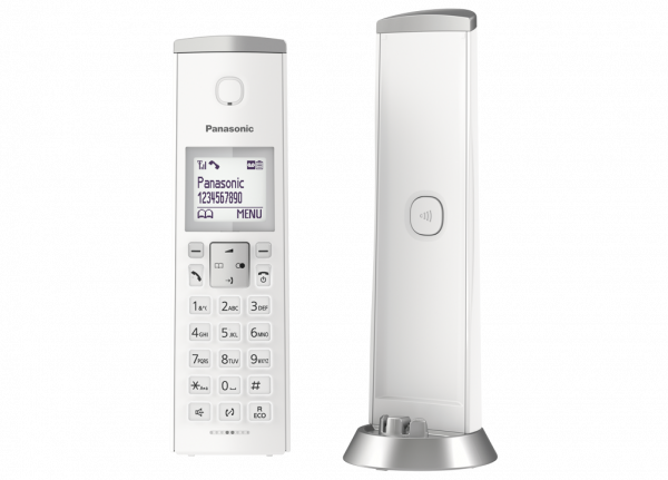 Panasonic KX-TGK220EW Single White Digital Cordless Phone with Answering System
