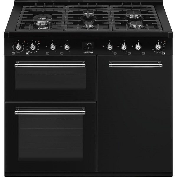 Smeg CX103GMBL 100cm Concert Classic Dual Fuel Cooker with Gas Hob