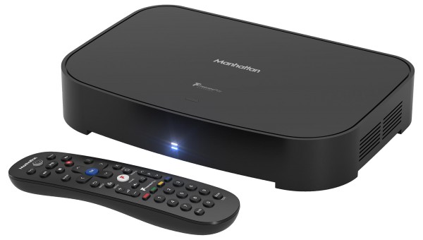Manhattan T4-R HDR 4K Ultra HD Smart Freeview Play TV Recorder, 1TB, Black