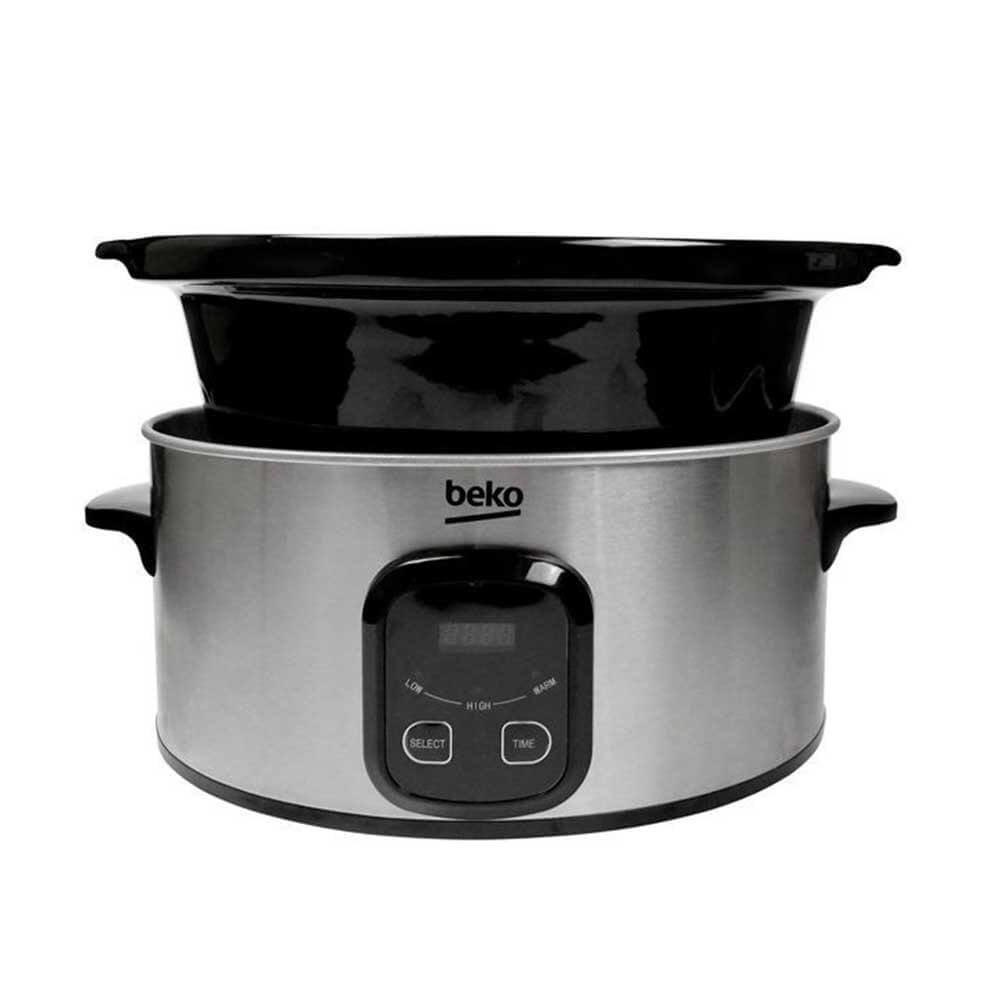 Beko SCM3622X 6L Slow Cooker with Digital Timer in Stainless Steel G