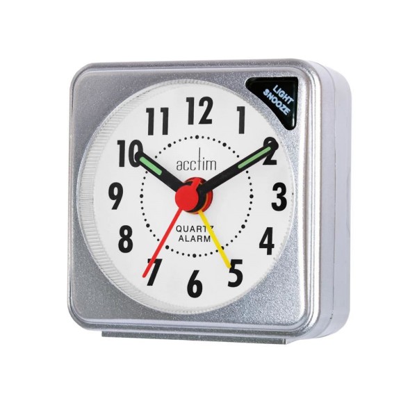 Acctim 12587 Ingot Quartz Grey Alarm Clock