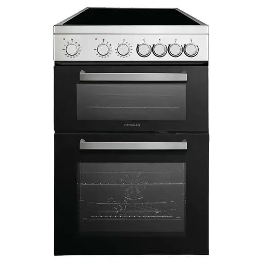 Statesman EDC160X 60cm Wide Double Oven Electric Ceramic Cooker