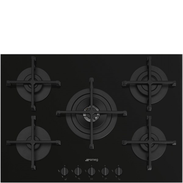 Smeg PV275B 72cm Cucina Gas On Glass Hob
