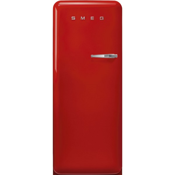 Smeg FAB28LRD6UK 60cm Wide Red Left Hinge Freestanding Fridge