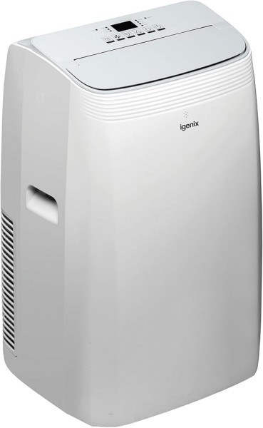 Igenix IGAC03012W 4-in-1 Portable Air Conditioner, Cooling, Heating &amp; Dehumidifier, 12000 BTU