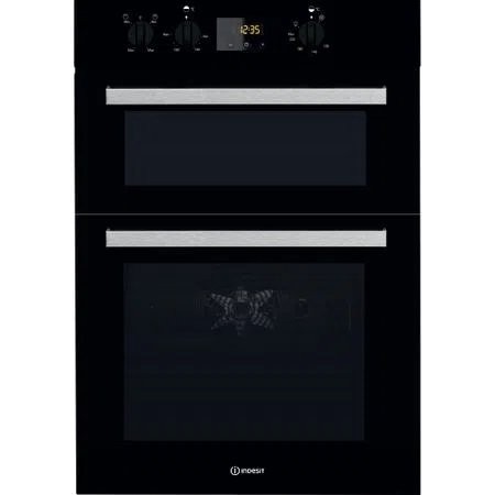 Indesit IDD6340BL Built In Black Electric Double Oven