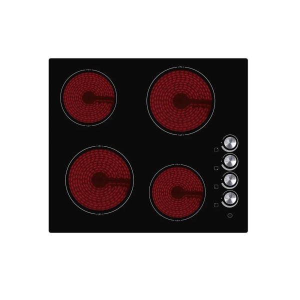 Teknix BITK260CHK 60cm Wide 4 Zone Ceramic Hob