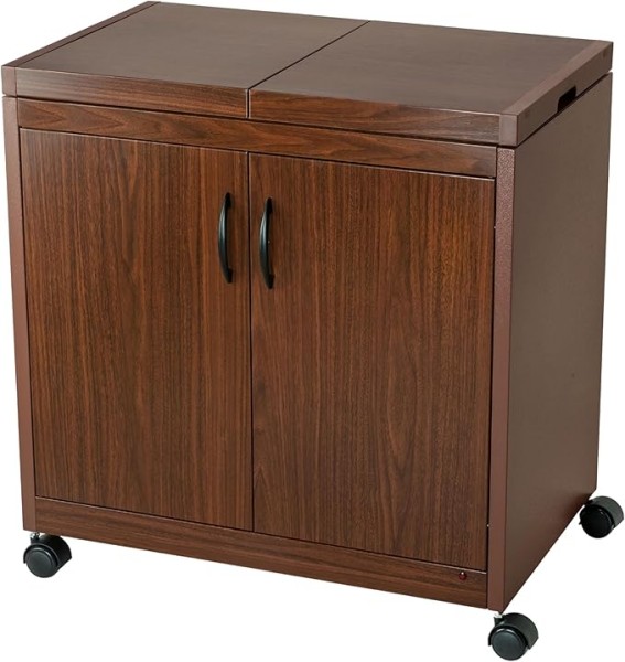 Teknix TK2HOSTM Electric Hostess Mahogany Heated Food Warming Trolley