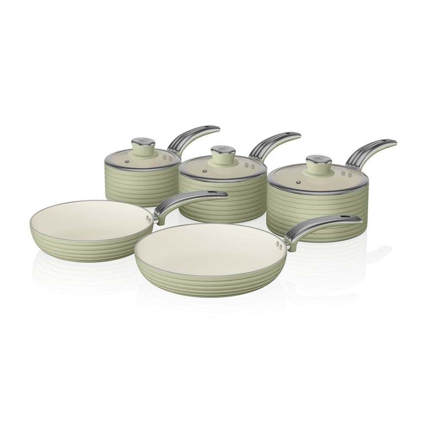 Swan SWPS5020GN 5 Piece Retro Pan Set