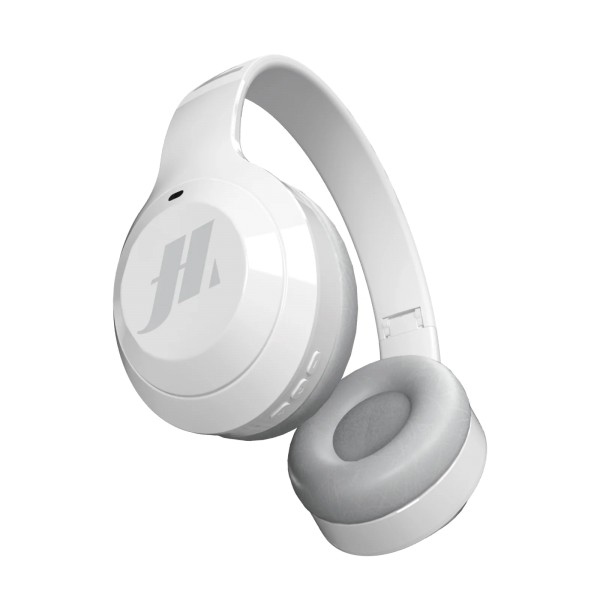 SBS White Foldable wireless headset with microphone, integrated controls, TF Card slot