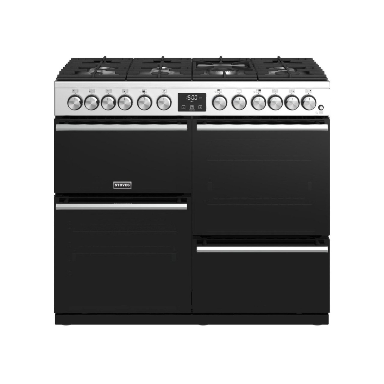 Stoves Precision Deluxe S1000DF 100cm Wide Dual Fuel Range Cooker