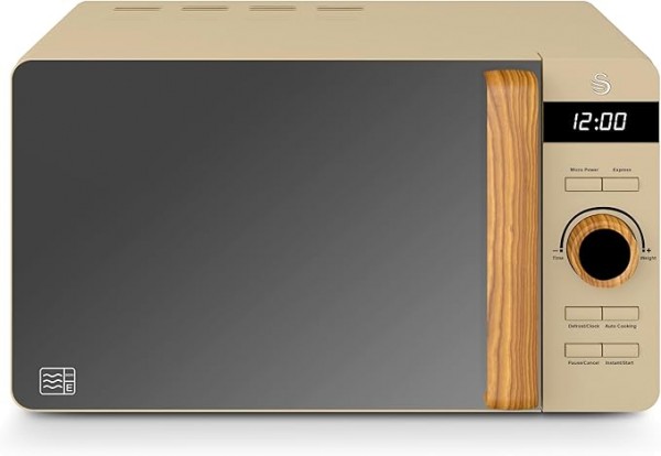 Swan SM22036LOAT Nordic 800W 20L Oat Microwave