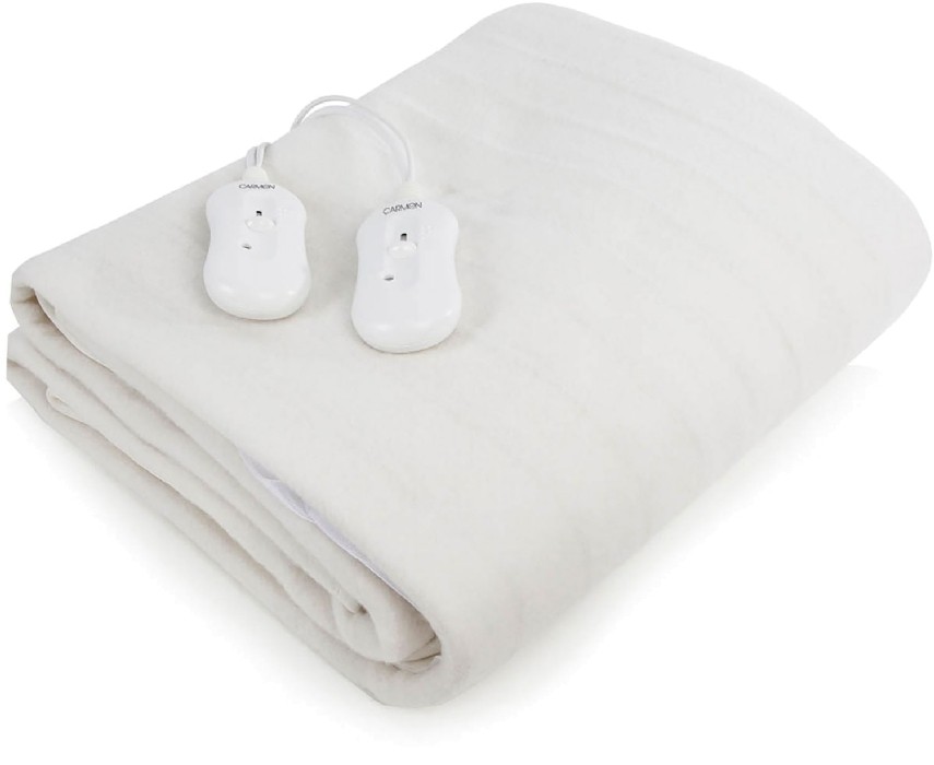 Carmen C81146 King Size Fitted Electric Blanket, Dual Controls