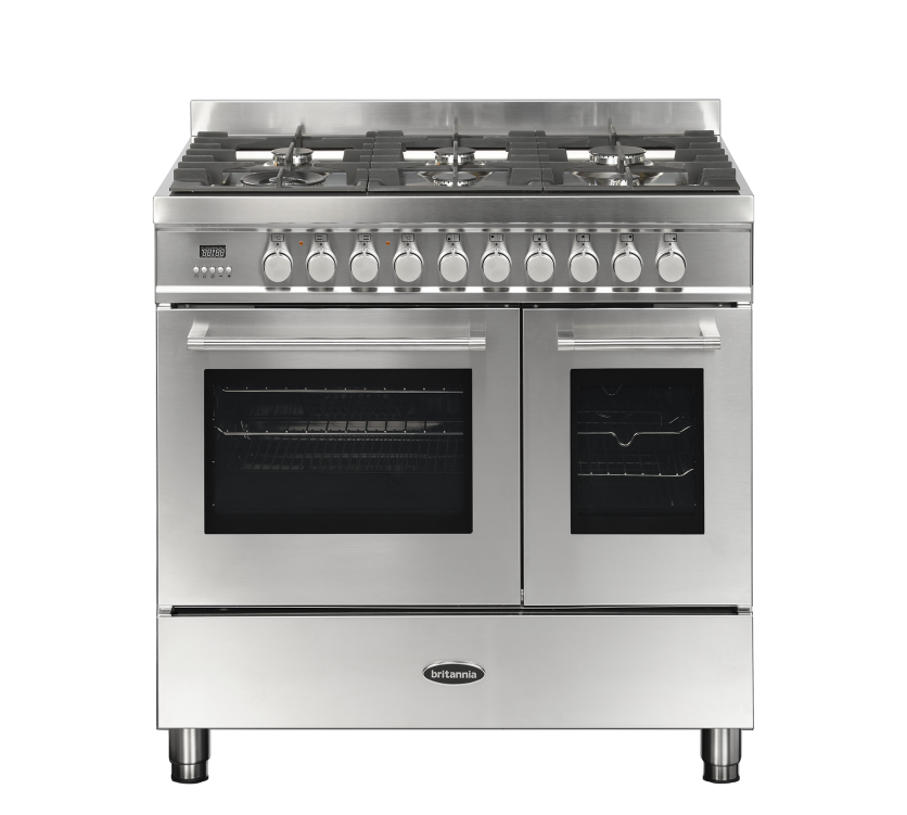 Britannia RC9TGQLS 90cm Wide Q Line Twin Dual Fuel Range Cooker