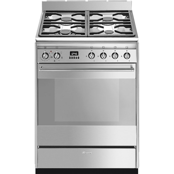 Smeg SUK61MX9 60cm Concert Dual Fuel Cooker with Gas Hob