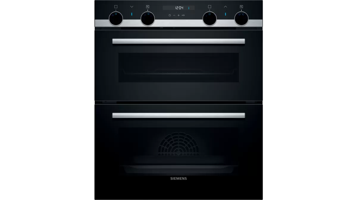 Siemens NB535ABS0B Built In Under Counter Double Oven in Black