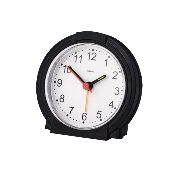 Hama 00186335 Classic Black Alarm Clock
