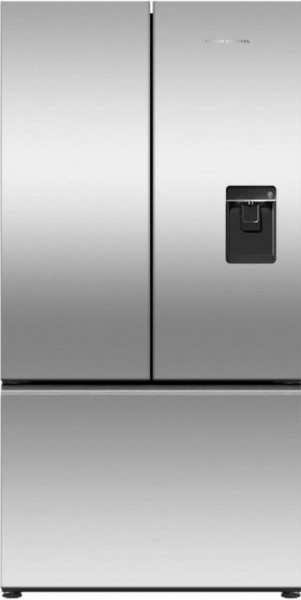Plumbed-In American Style Fridge Freezer In Stainless Steel