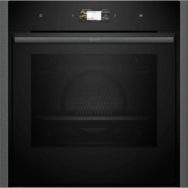 N90 Built In Single Elecric Oven In Black And Graphite