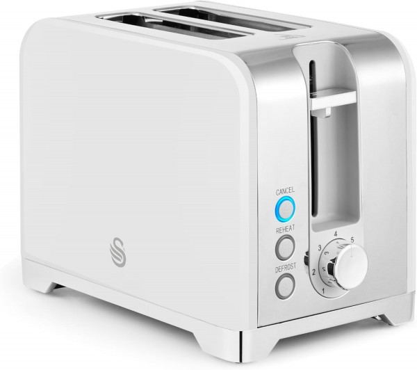 Solace 2 Slice Toaster In White