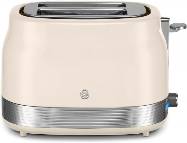 Retro 2 Slice Toaster In Cream