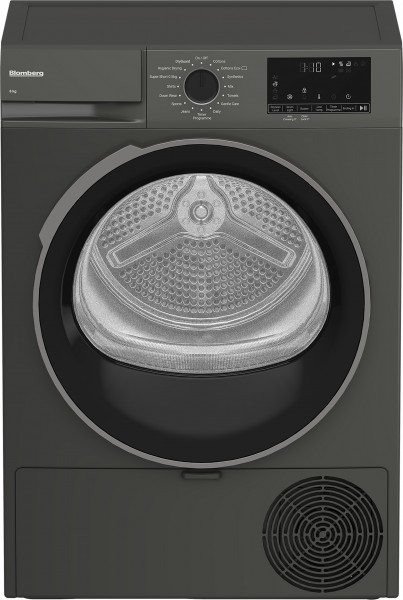 8kg Load Heat Pump Tumble Dryer In Graphite