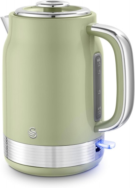Retro 1.7 Litre 3kw Cordless Kettle In Green