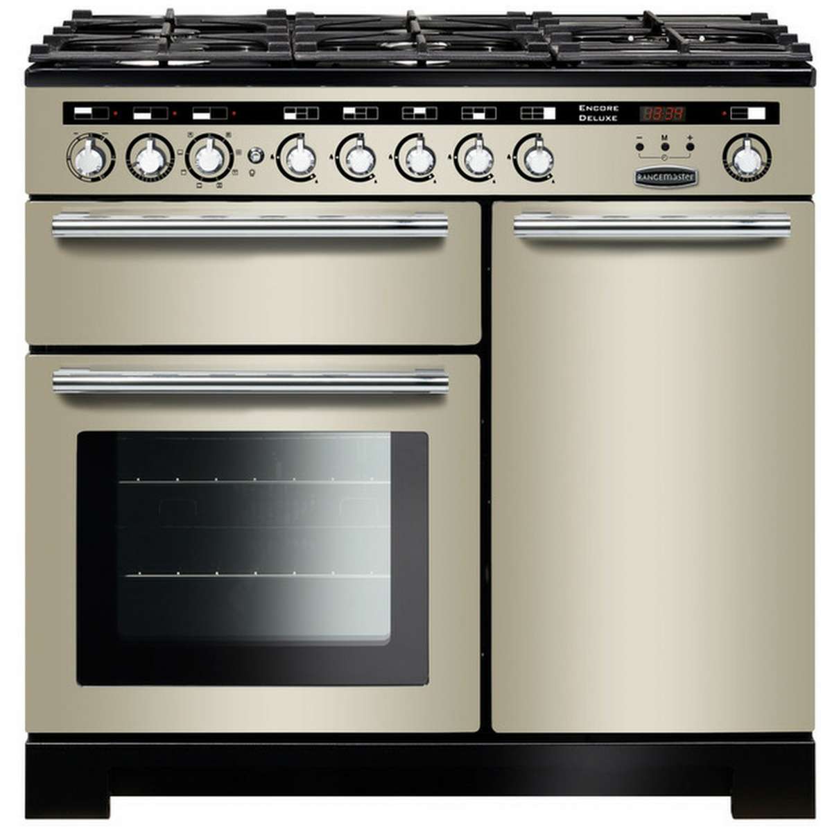 Encore Deluxe 100cm Dual Fuel Range Cooker In Ivory Dual Fuel Range