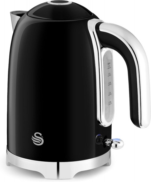 Solace 1.7 Litre 3kw Cordless Kettle In Black