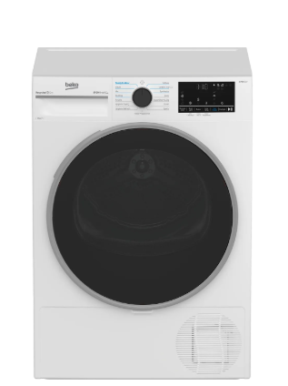 9kg Load Heat Pump Tumble Dryer In White