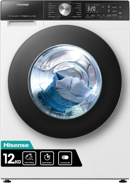 12kg Load 1400rpm Spin Speed Washing Machine In White