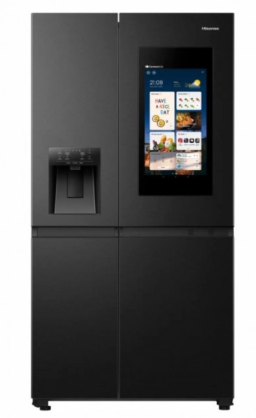 PureFlat Eclipse American Style Fridge Freezer With Plumbed Ice And Water
