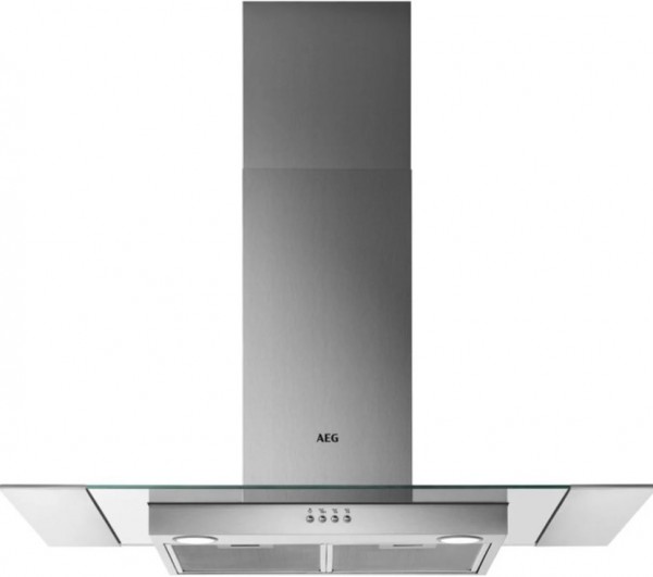 90cm Wide Island Hood In Stainless Steel
