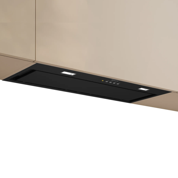 N70 70cm Canopy Cooker Hood In Black