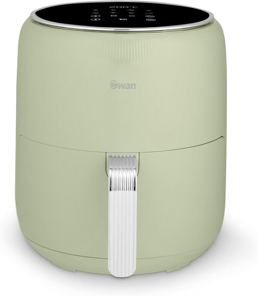 Retro Digital 4.5 Litre Air Fryer In Green