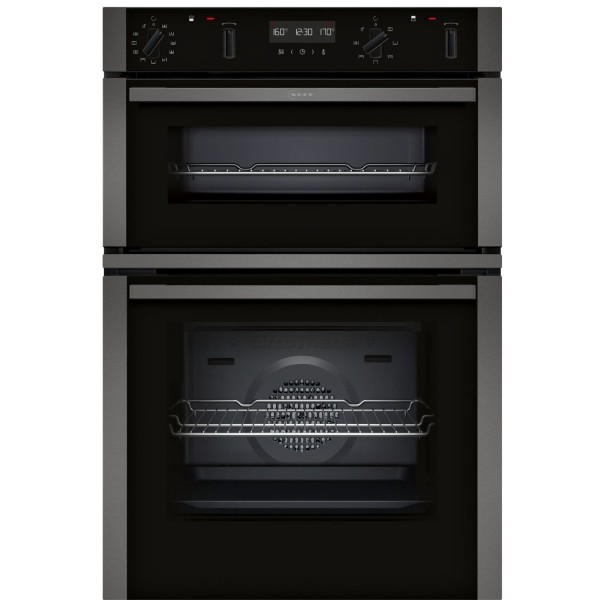 N50 Built In Double Electric Oven In Graphite