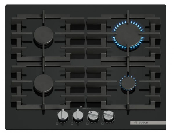 Series 6 4 Burner Gas On Glass Black Hob