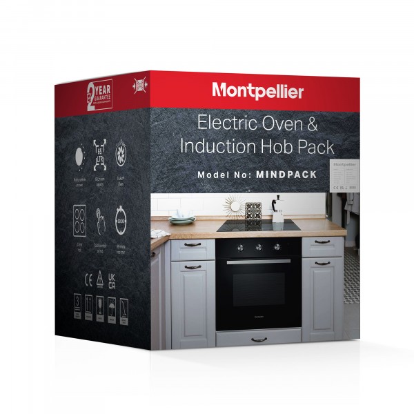 Built In Single Electric Oven And Induction Hob Pack