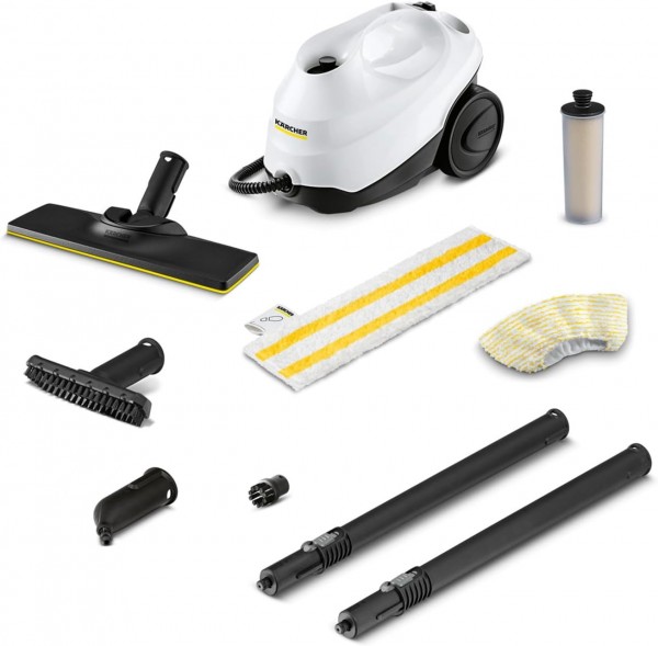 SC3 EasyFix 1900w 3.5 Bar Steam Cleaner In White