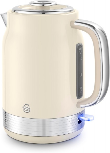 1.7 Litre Retro 3kw Cordless Kettle In Cream
