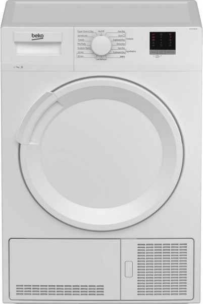7kg Load Condenser Tumble Dryer In White