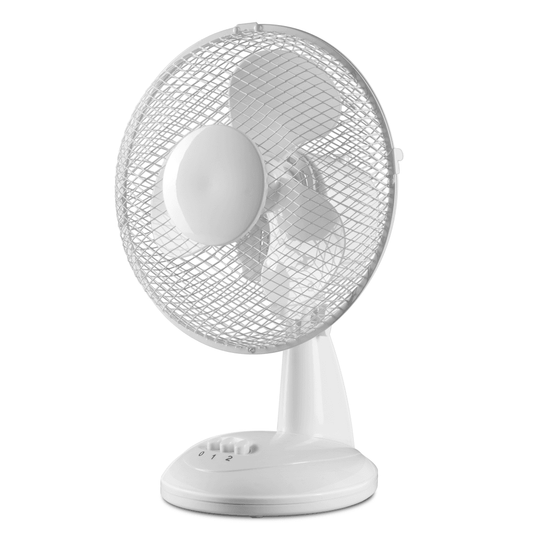 12 Inch Table Top Fan With 3 Speeds In White