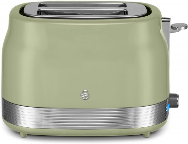 Retro 2 Slice Toaster In Green