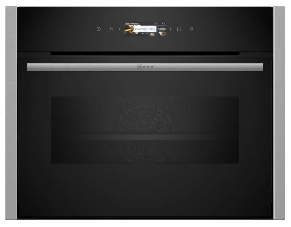 Compact Oven With Microwave Function In Stainless Steel