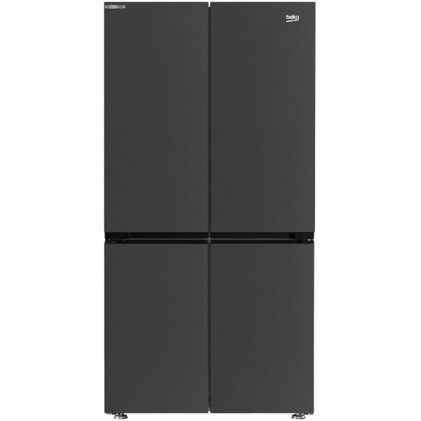 Amercian Style Fridge Freezer In Black Steel