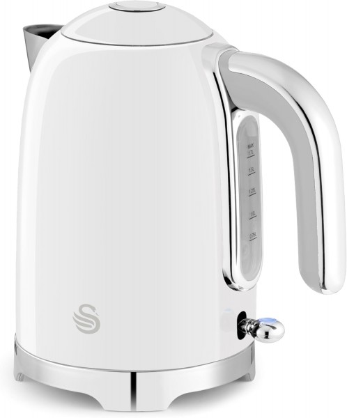 Solace 1.7 Litre 3kw Cordless Kettle In White
