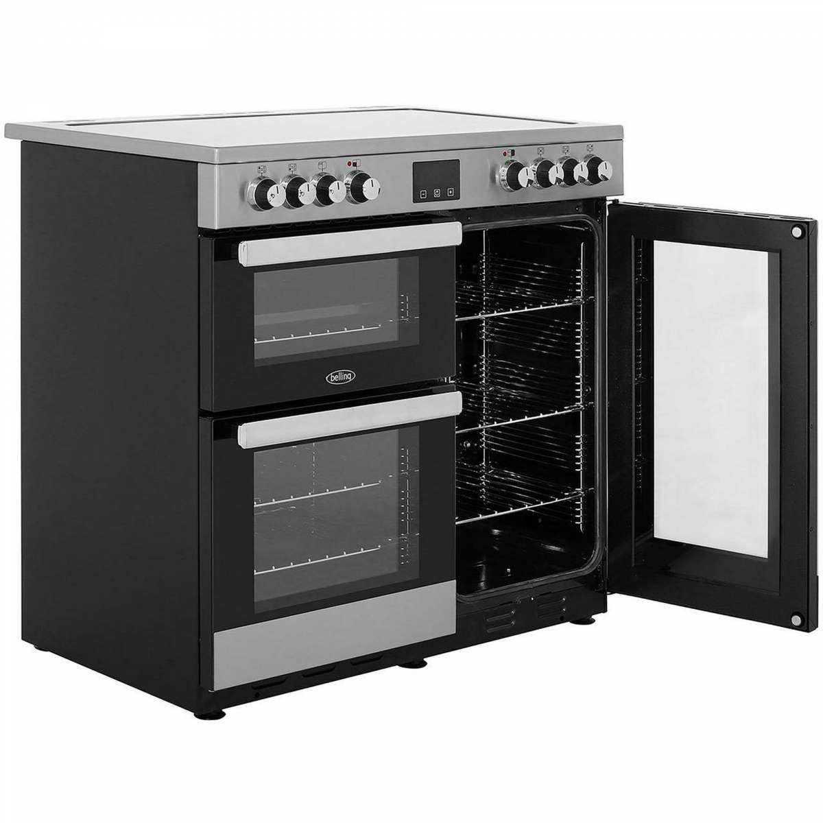 90cm Ceramic Electric Range Cooker In Stainless Electric Range