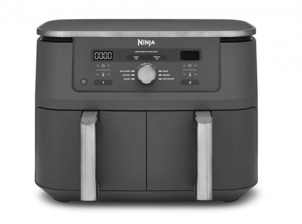 9.5 Litre Dual Zone 6-1 Air Fryer In Gun Metal Grey